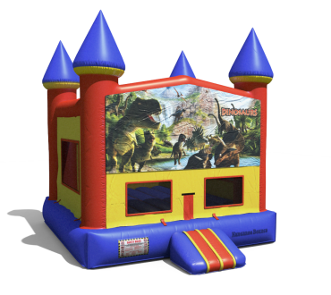 Dinosaurs Theme Castle Bouncer - $129 Rental 