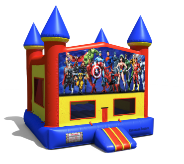 SuperHeroes Theme Castle Bouncer - $129 Rental 
