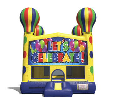 Let's Celebrate Theme Balloon Bouncer - $129 Rental 