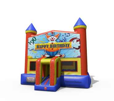 Happy Birthday Theme Castle Arch Bouncer - $139 Rental 