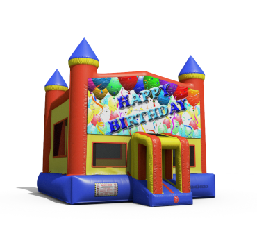 Happy Birthday 2 Theme Castle Arch Bouncer - $139 Rental 